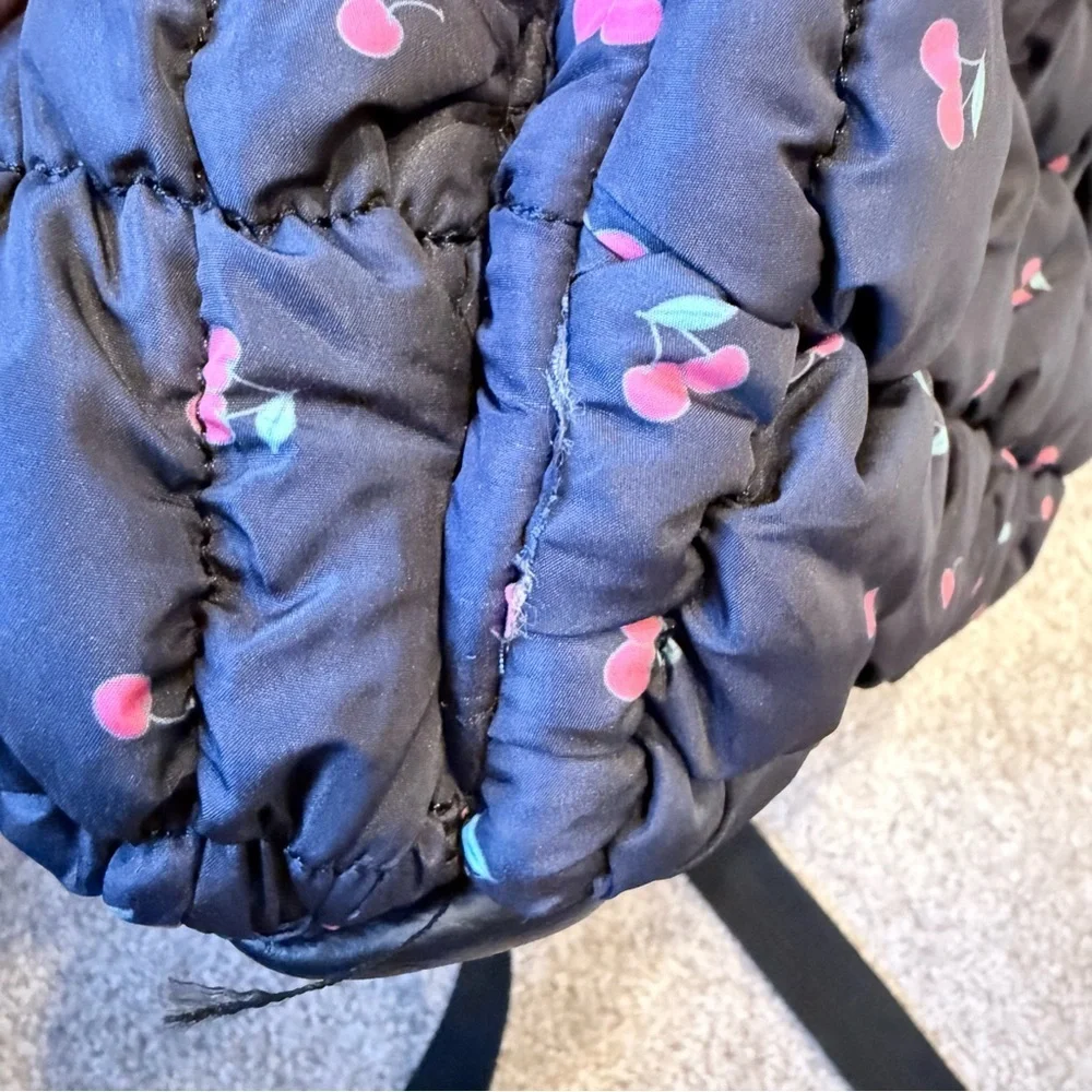 NWT Miss Gwen’s OMG youth black scrunchie quilted backpack with coin purse